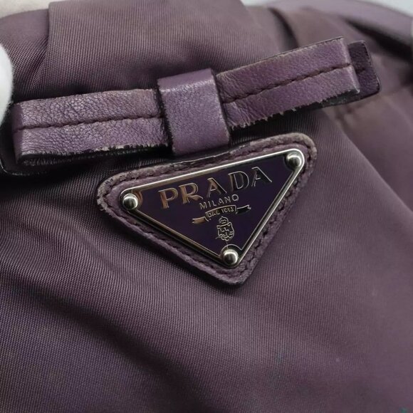PRADA Tote Bag Nylon Purple Auth - Picture 10 of 16